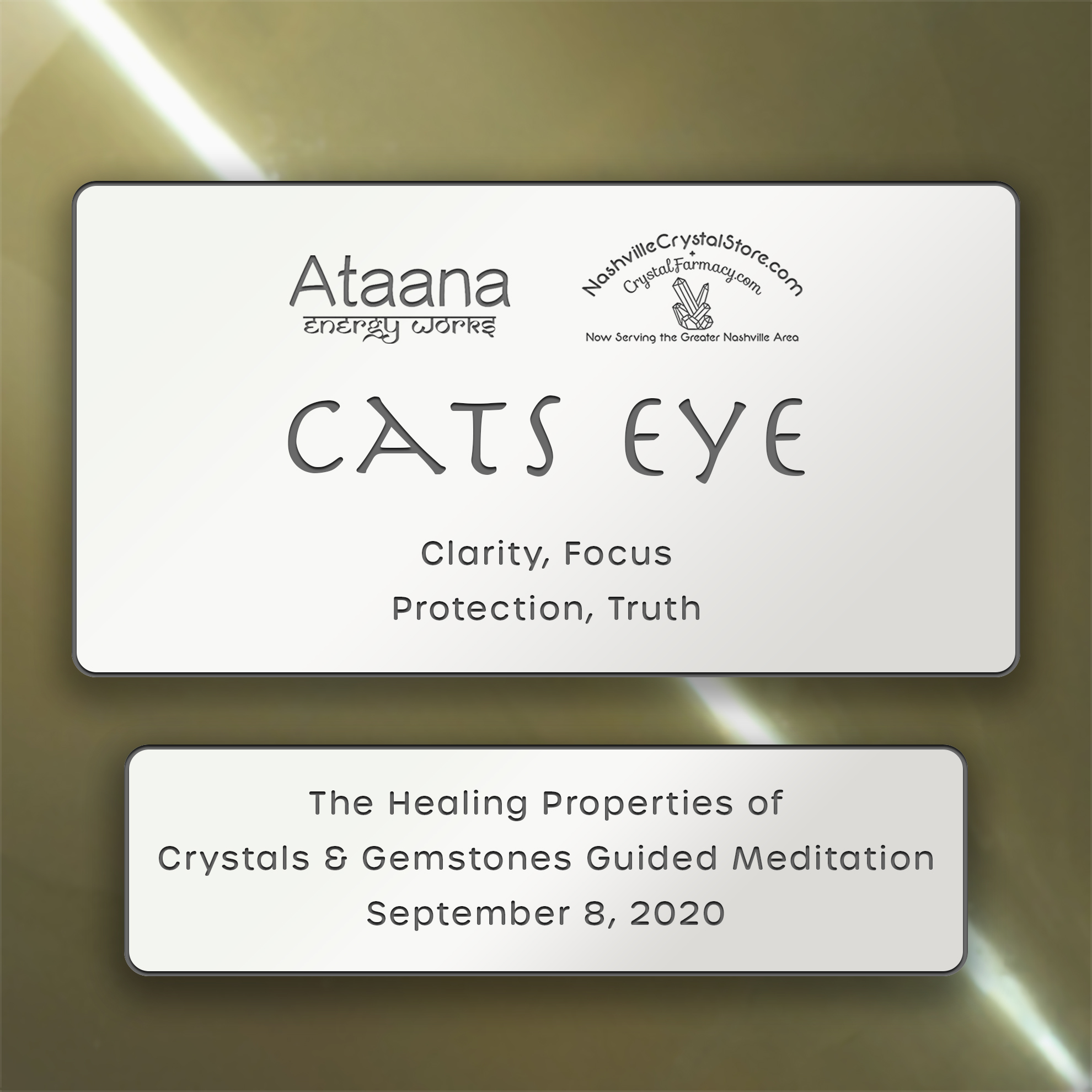 Ataana Method Nashville Crystal Store Cats Eye Guided Meditation