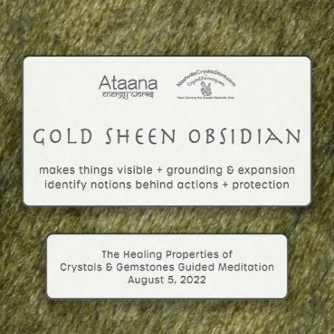 Ataana Method Nashville Crystal Store Gold Sheen Obsidian Guided Meditation