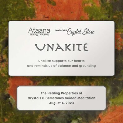 Ataana Method Nashville Crystal Store Unakite Guided Meditation