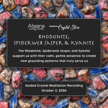 Ataana Method Nashville Crystal Store Rhodonite, Spiderweb Jasper & Kyanite Guided Meditation